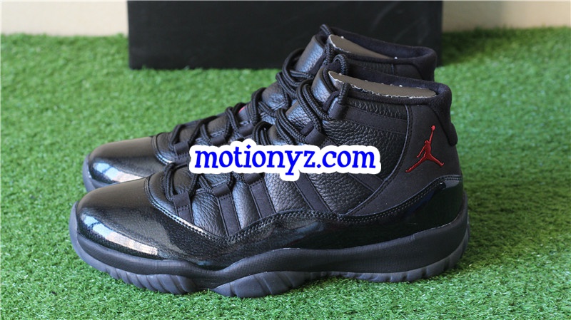 Authentic Air Jordan 11 Retro 72-10 Black Custom